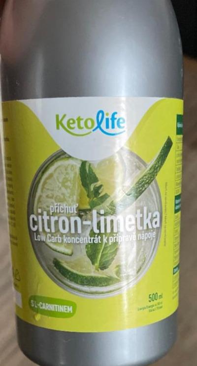 Fotografie - Low Carb sirup s příchutí citron-limetka Ketolife