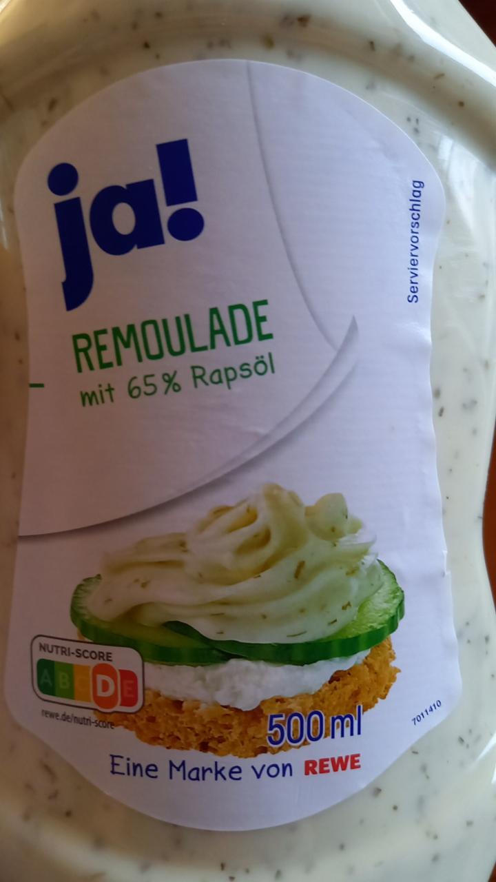 Fotografie - Remoulade mit 65% Rapsöl Ja!