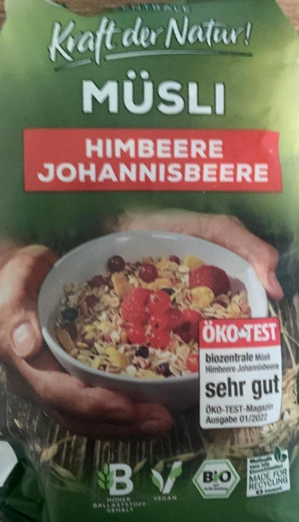 Fotografie - Müsli Himbeere Johannisbeere Bio Zentrale