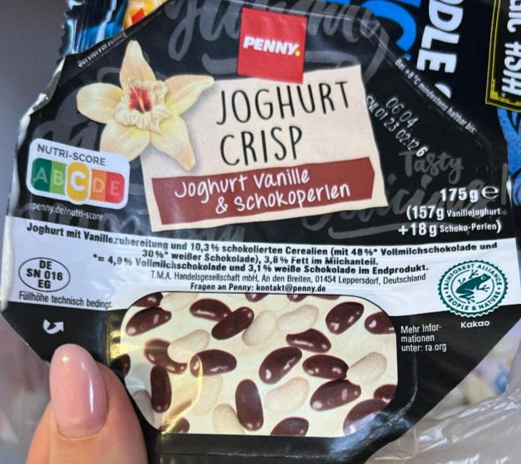 Fotografie - Joghurt Crisp Joghurt Vanille & Schokoperlen Penny