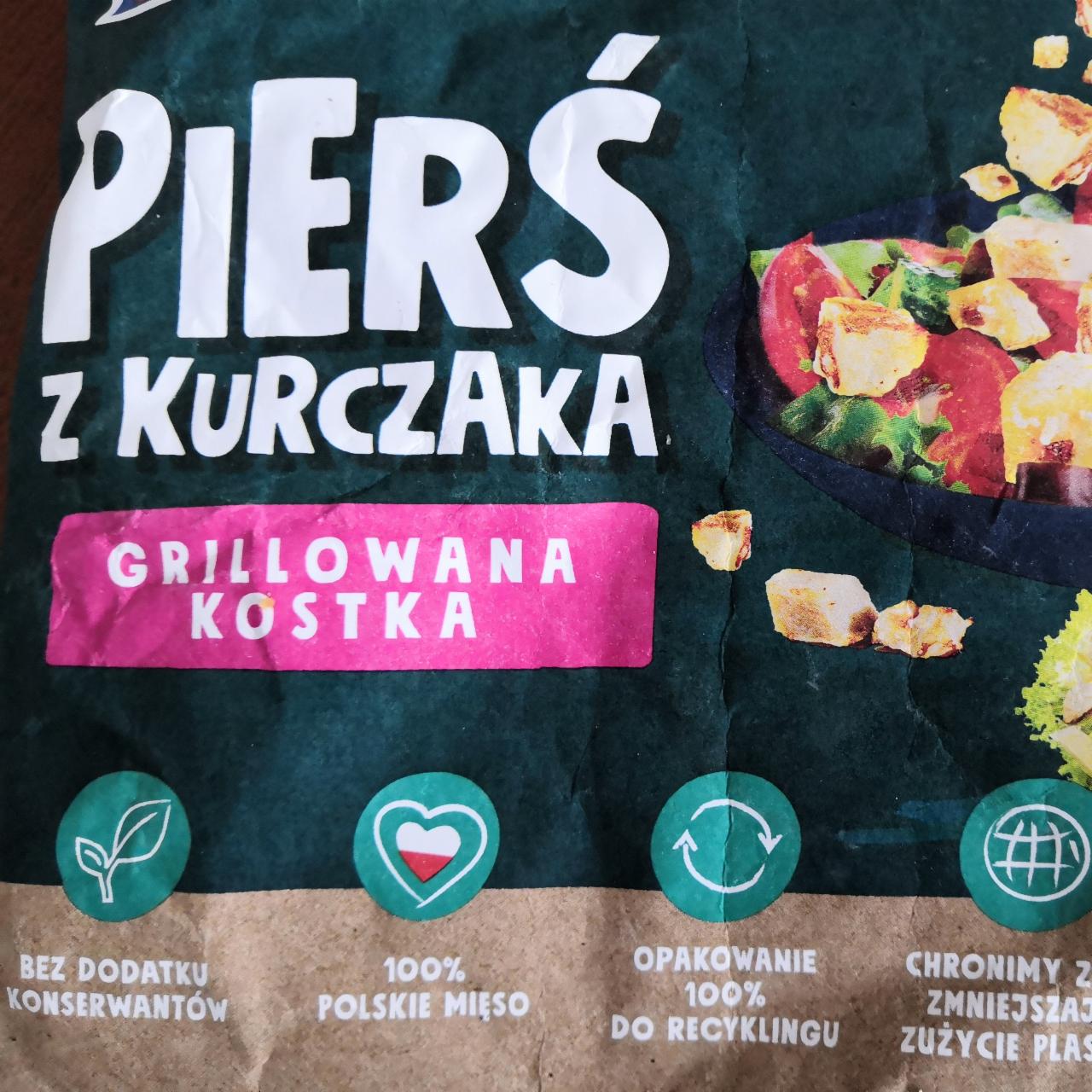 Fotografie - Pierś kurczaka grillowana kostka