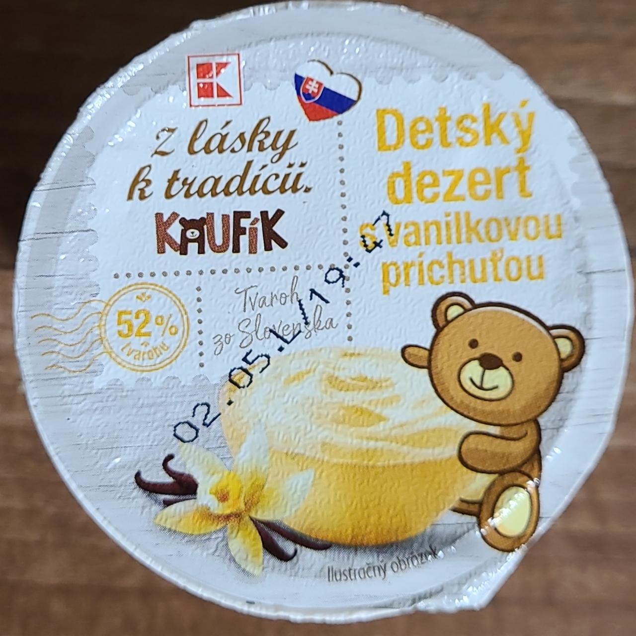 Fotografie - Smotanový dezert s vanilkovou príchuťou Kaufland