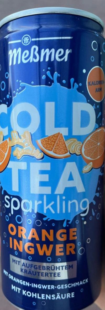 Fotografie - cold tea sparkling orange ingwer Meßmer