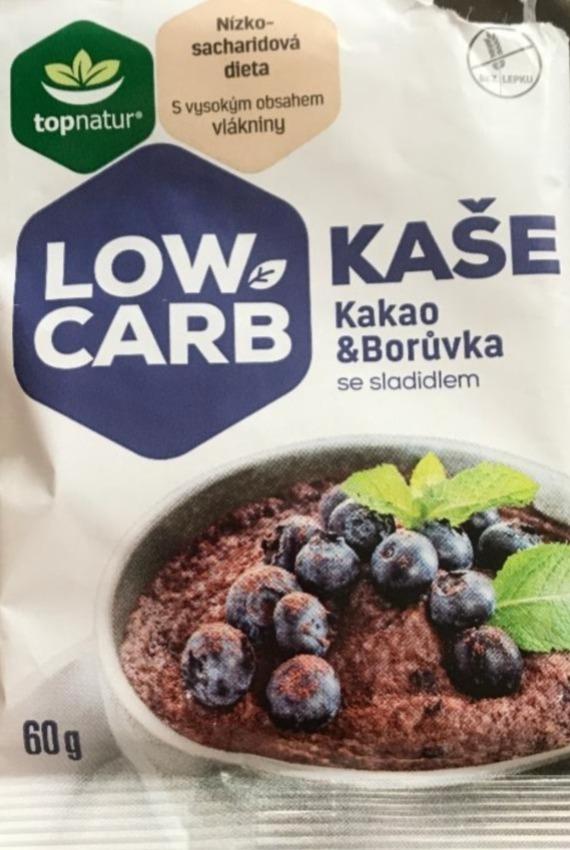 Fotografie - Low carb kaše kakao & borůvka se sladidlem Topnatur