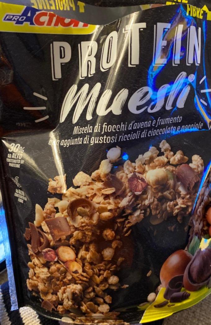 Fotografie - Protein Muesli Fiocchi d'Avena e Frumento con Cioccolato e Nocciole Proaction