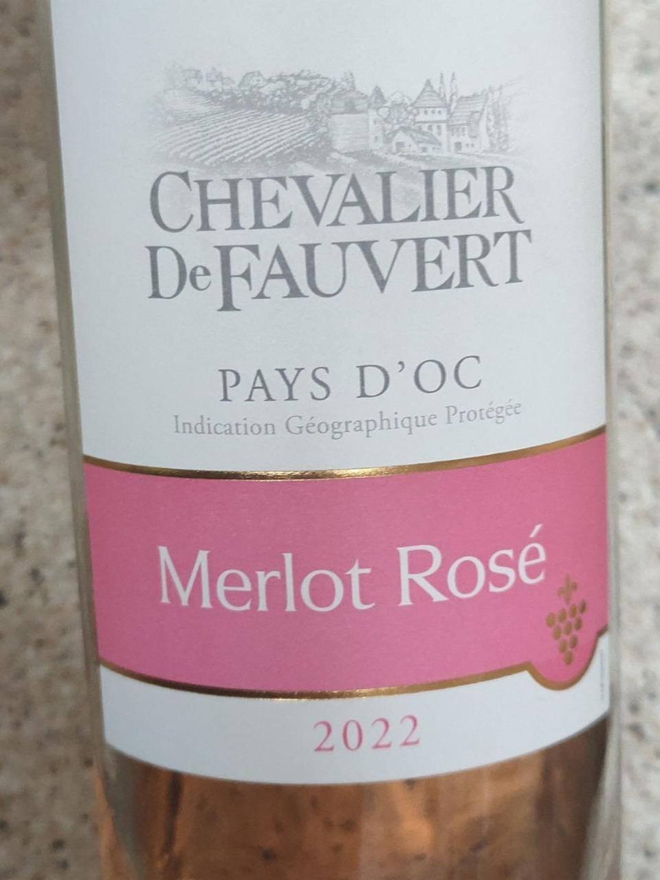 Fotografie - Merlot Rosé Chevalier de Fauvert