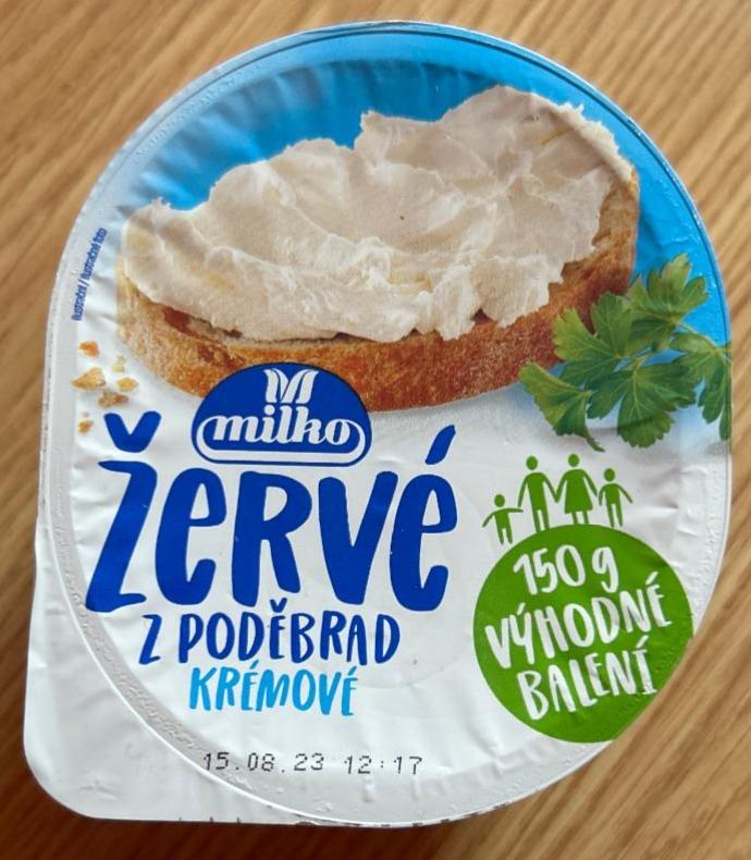 Fotografie - žervé z Poděbrad krémové Milko