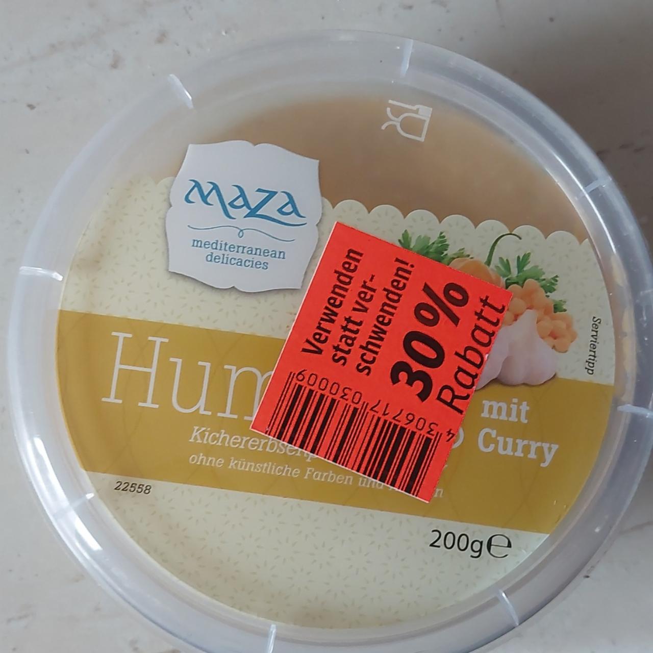 Fotografie - Hummus mit Curry Maza