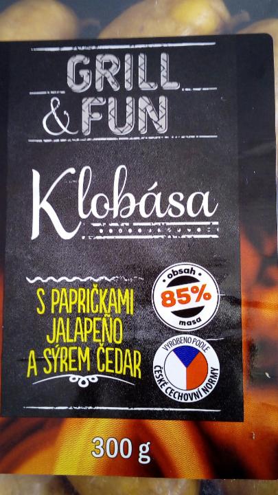 Fotografie - Klobása s papričkou jalapeňo a sýrem čedar Grill & Fun