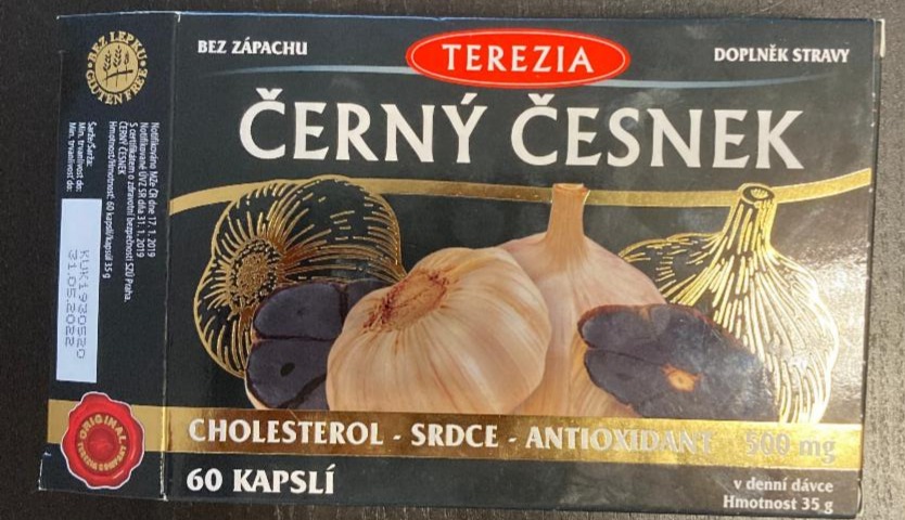 Fotografie - černý česnek Terezia