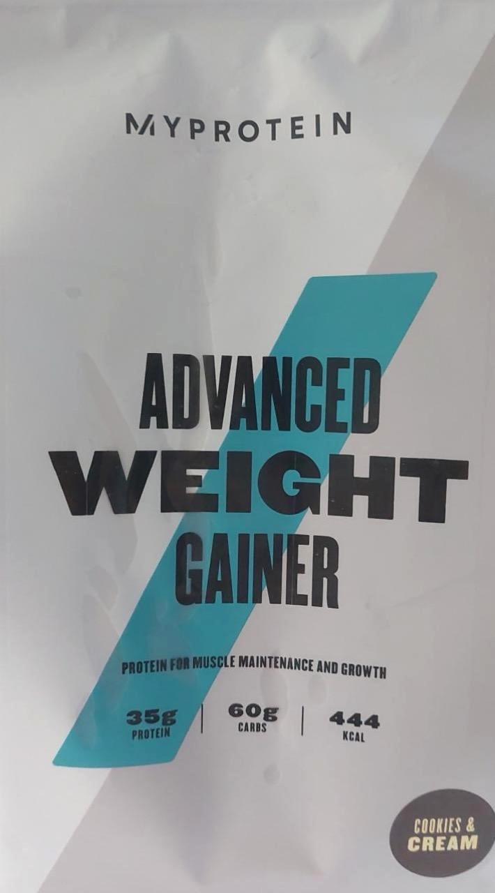 Fotografie - Advanced Weight Gainer Cookies & Cream flavour Myprotein