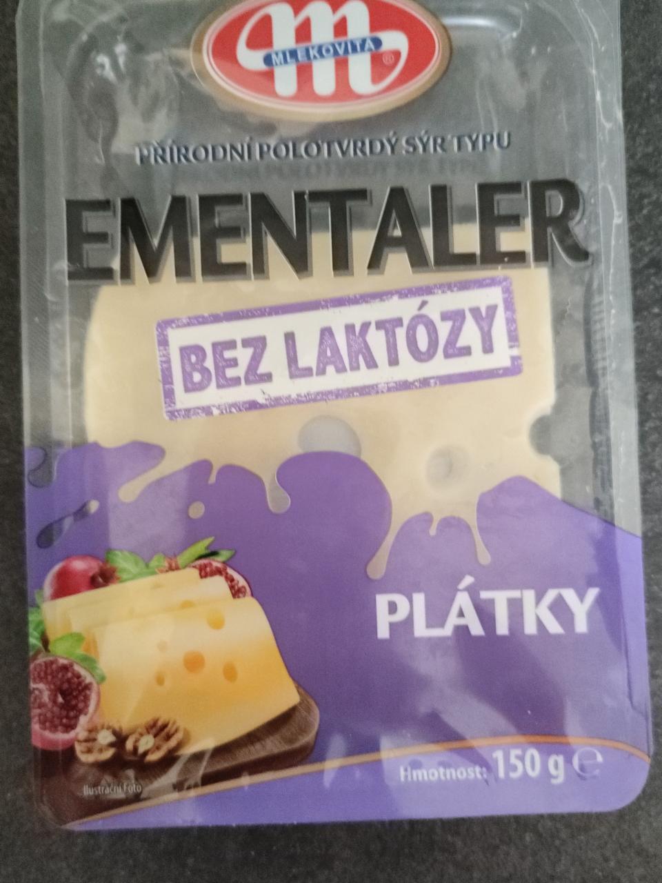 Fotografie - Ementaler bez laktózy 45 % Mlékovita