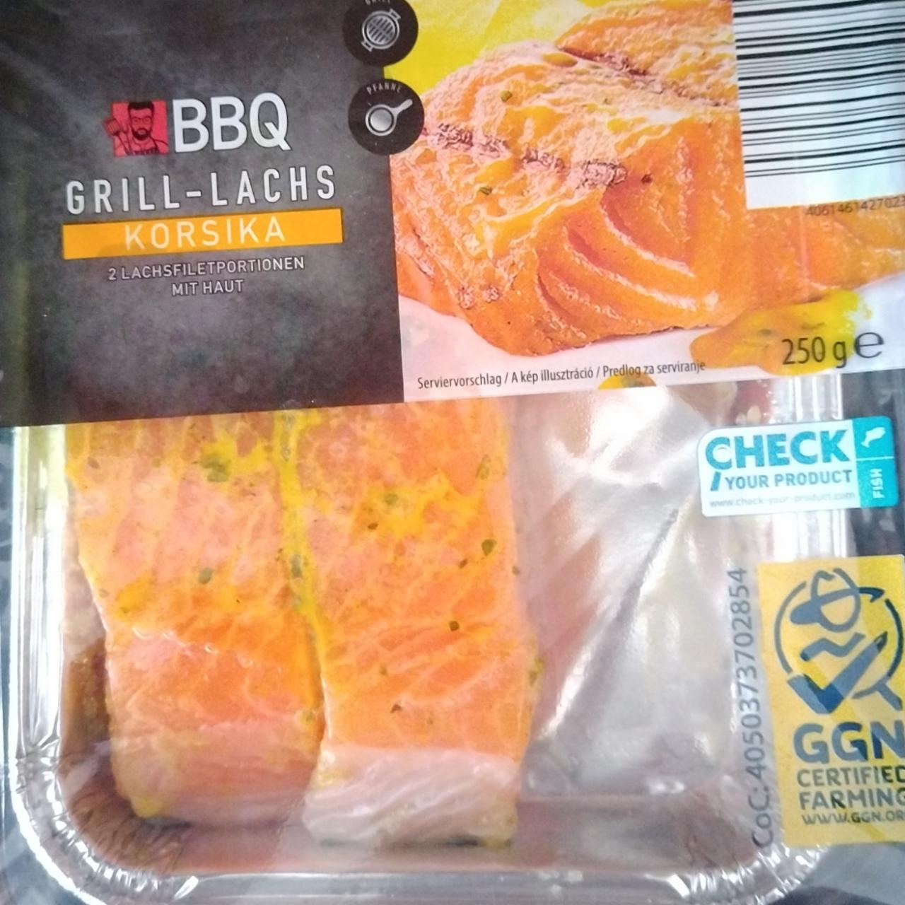 Fotografie - BBQ Grill Lachs Korsika