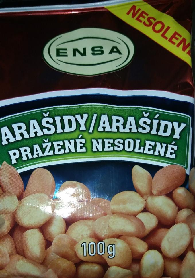 Fotografie - arašídy pražené nesolené Ensa