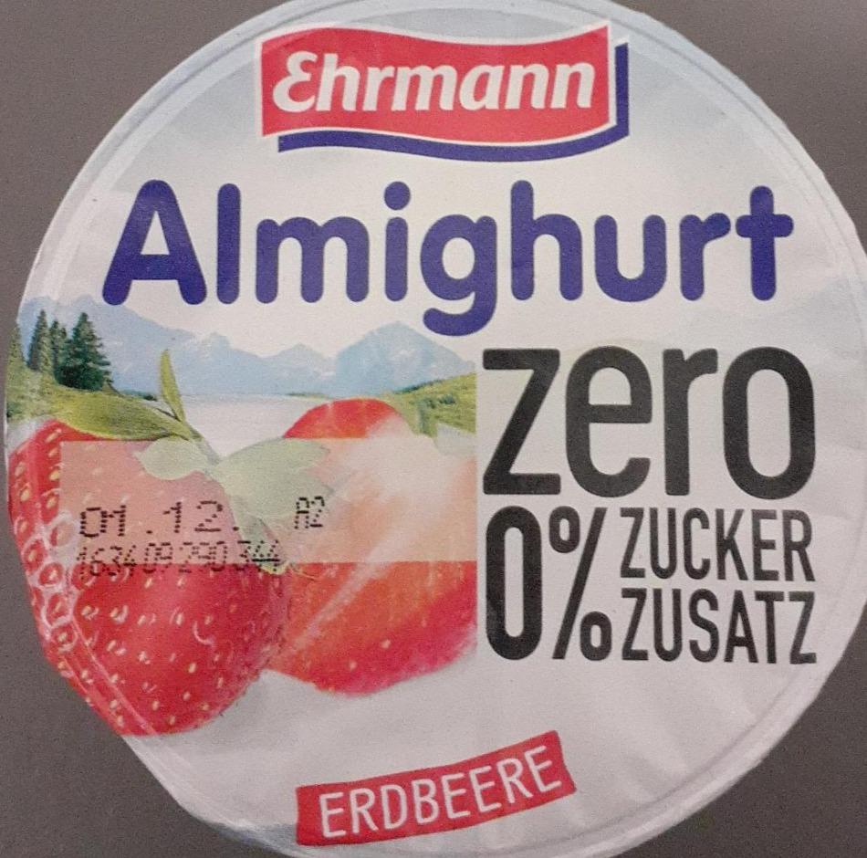 Fotografie - Almighurt ZERO Erdbeer Ehrmann