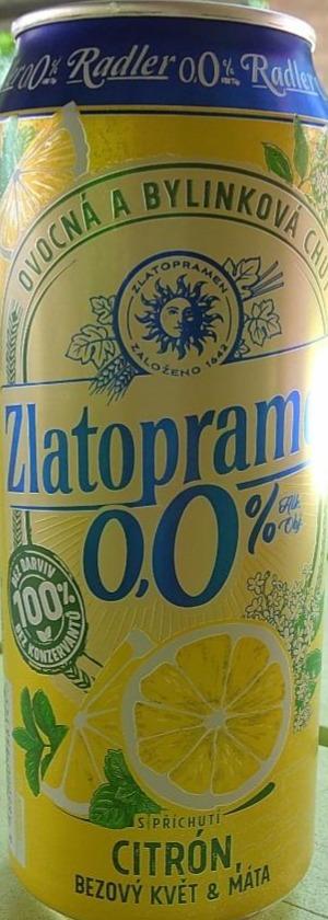 Fotografie - Radler citron, bezový květ a máta Zlatopramen