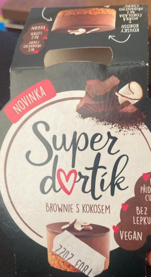 Fotografie - Super dortík Brownie s kokosem