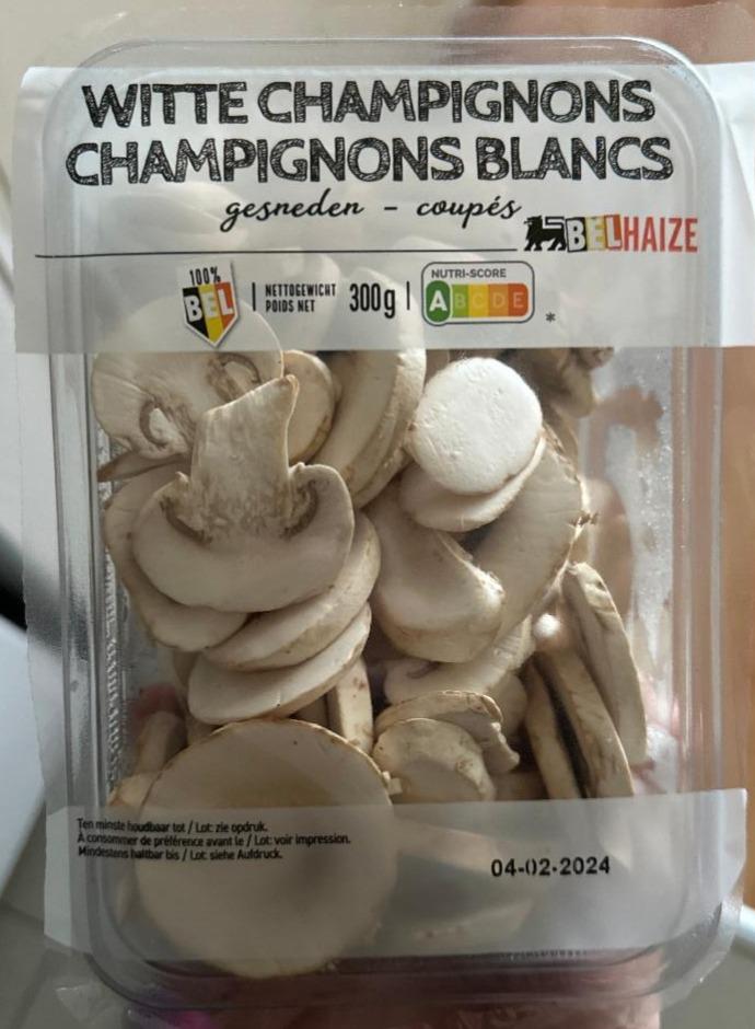 Fotografie - Witte Champignons gesneden Delhaize