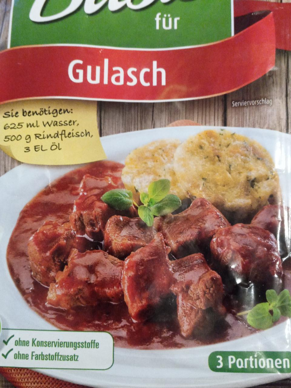 Fotografie - Basis für Gulasch