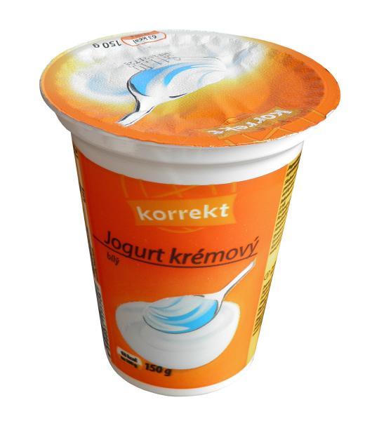 Fotografie - Jogurt krémový bílý 3,5% tuku Korrekt