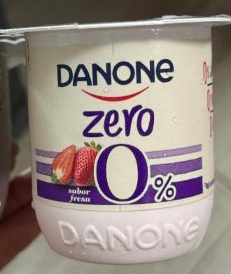 Fotografie - Zero 0% sabor fresa Danone