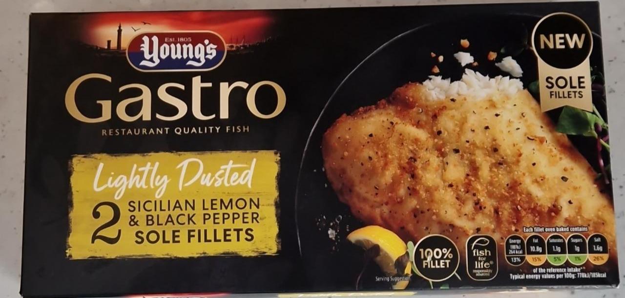 Fotografie - Lightly dusted suciliam lemon & black pepper Sole fillets Gastro