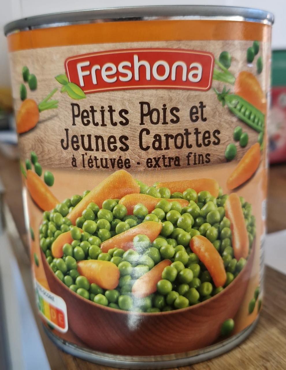 Fotografie - Petits pois et jeunes carottes Freshona