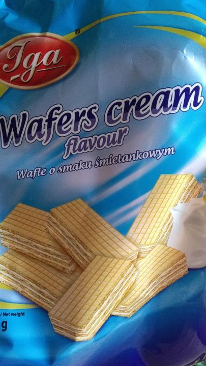 Fotografie - Wafers cream flavour - IGA