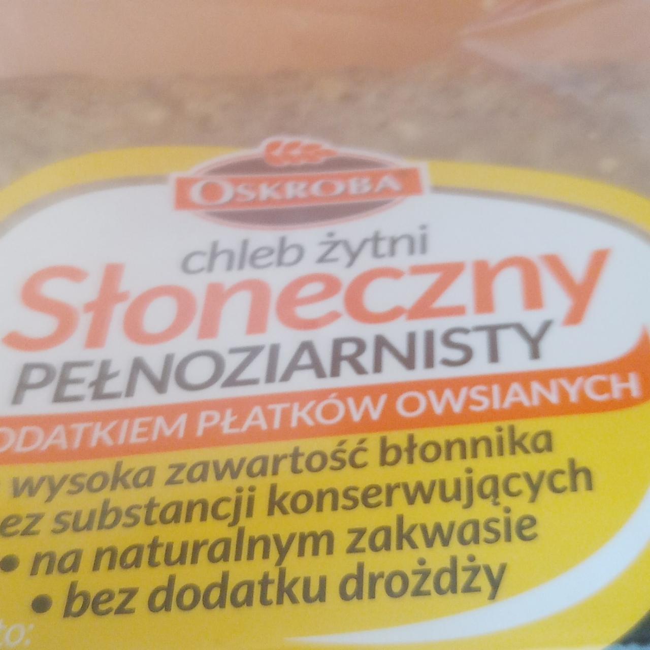 Fotografie - Chleb żytni Słoneczny pełnoziarnisty Oskroba