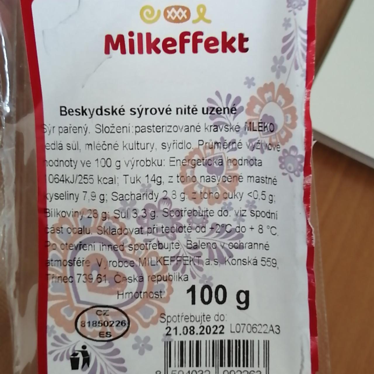 Fotografie - Beskydské sýrové nitě uzené Milkeffekt