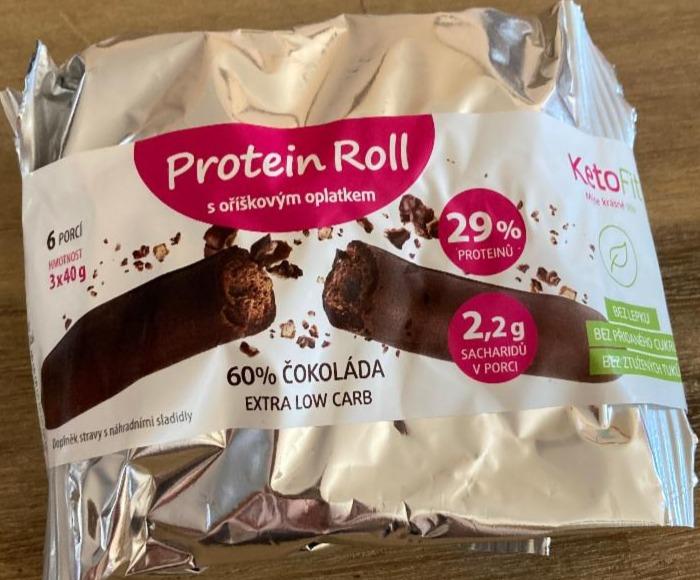 Fotografie - Protein Roll s oříškovým oplatkem KetoFit