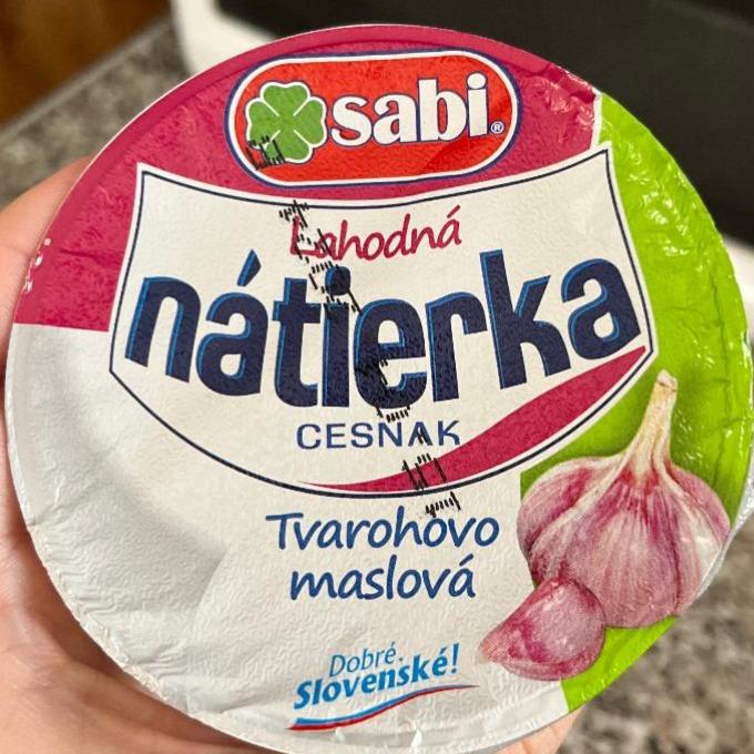 Fotografie - Lahodná nátierka tvarohovo maslová Cesnak Sabi