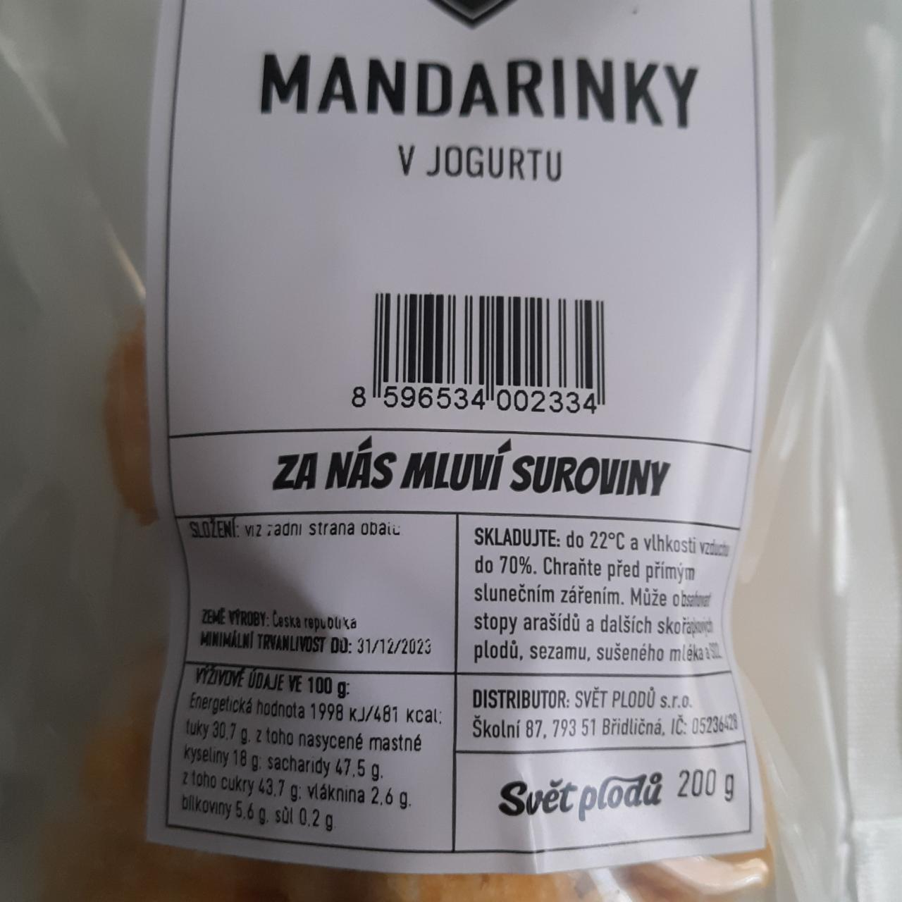 Fotografie - Mandarinky v jogurtu Svět plodů