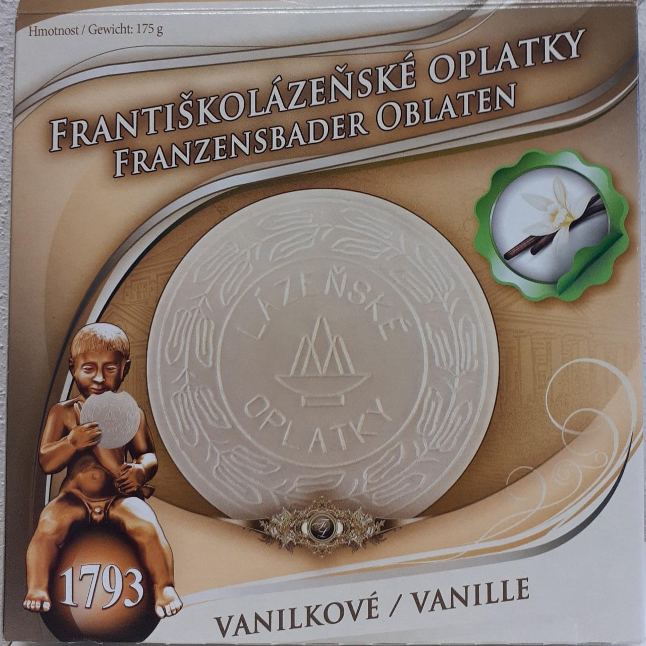 Fotografie - Františkolázeňské oplatky vanilkové