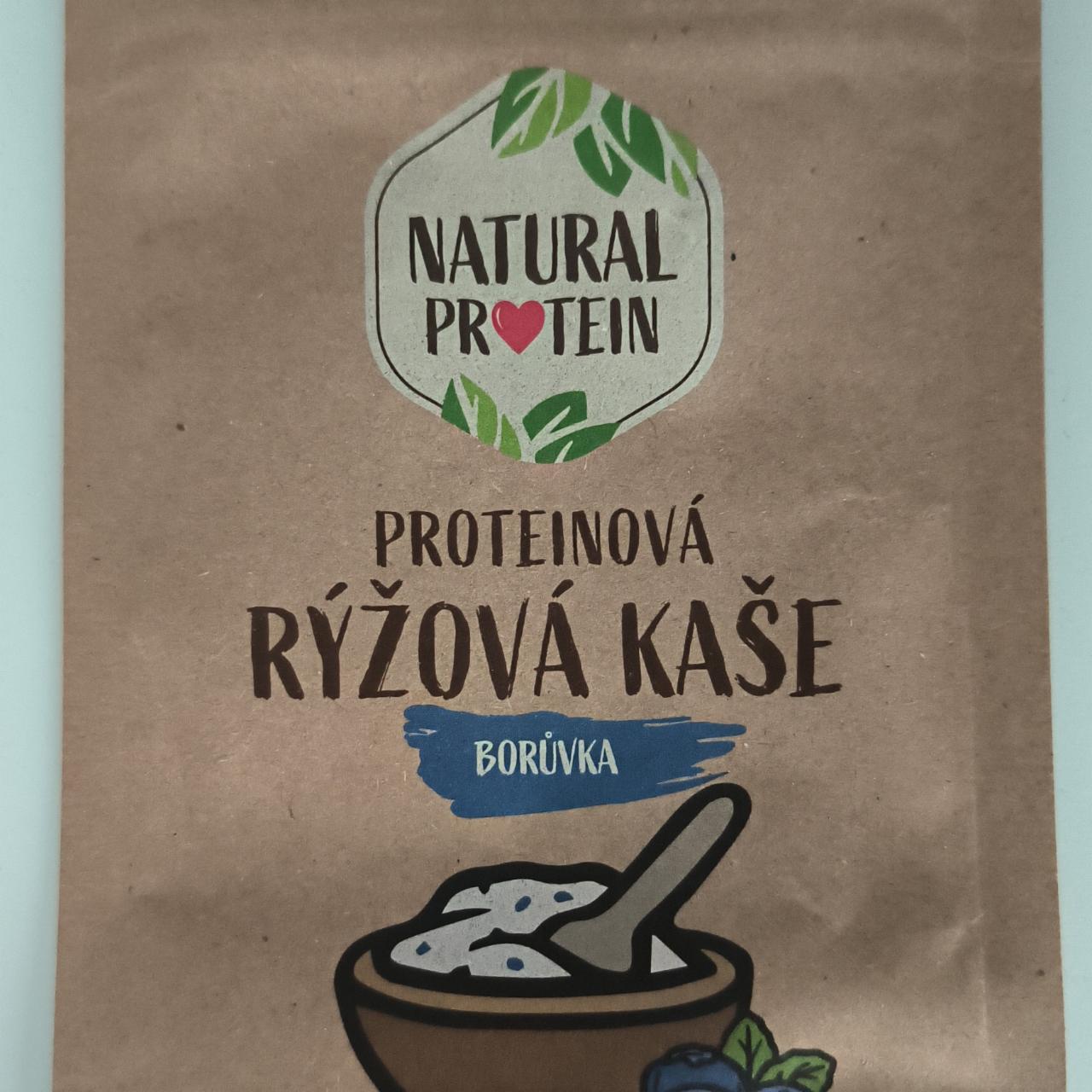 Fotografie - Rýžová kaše Borůvka Natural protein