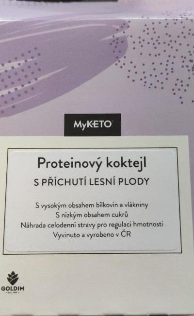 Fotografie - Proteinový koktejl s příchutí lesní plody MyKETO