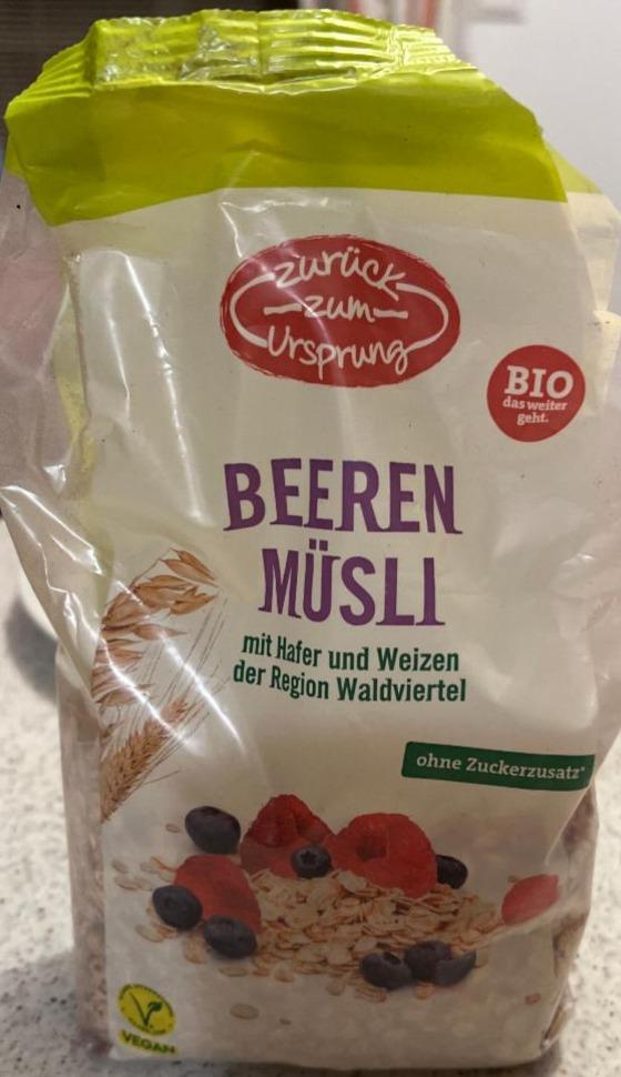 Fotografie - Bio Beeren müsli Zurück zum Ursprung