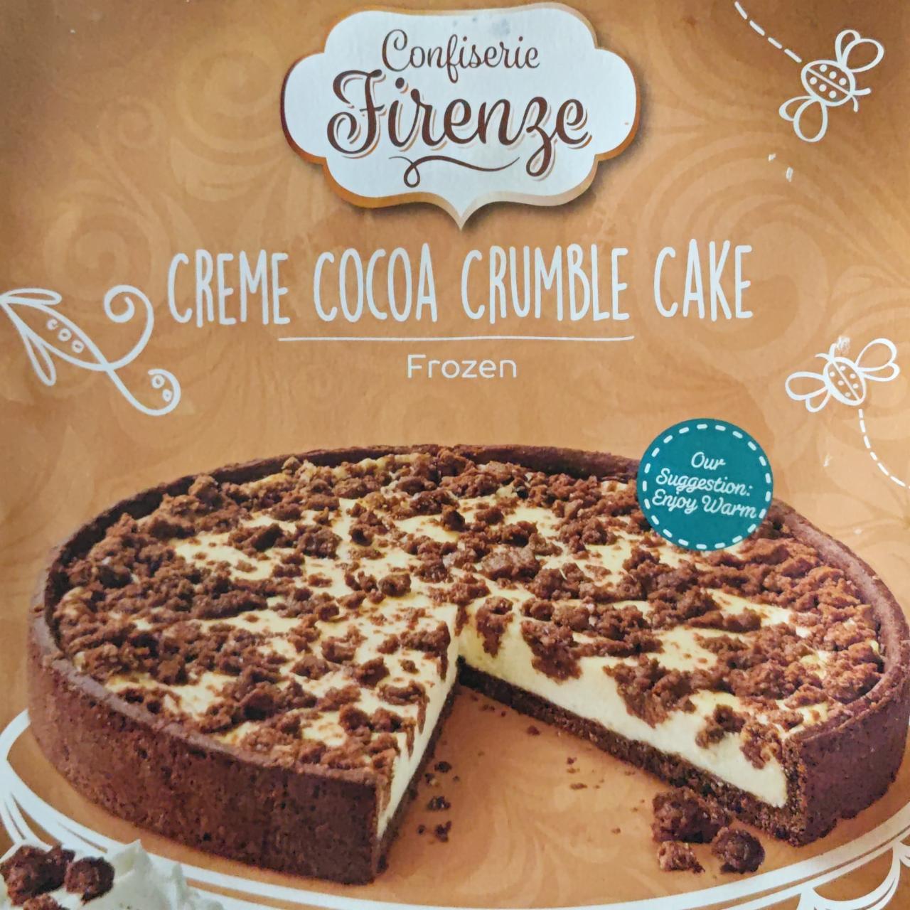 Fotografie - Creme Cocoa Crumble Cake Confiserie Firenze