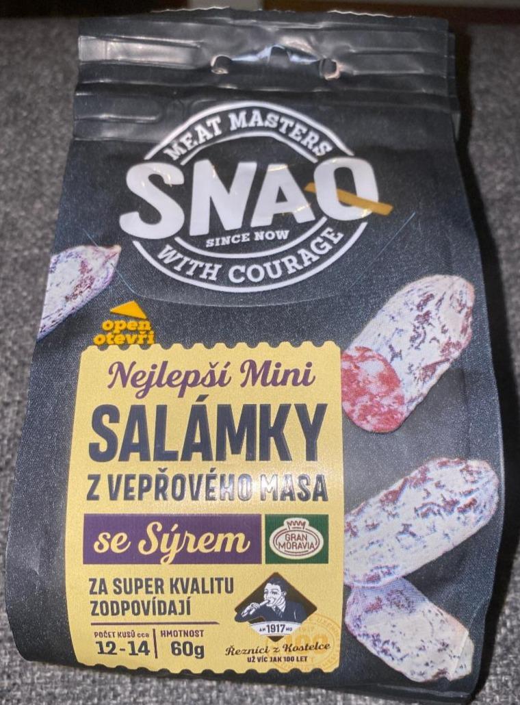 Fotografie - SNAQ mini salámky se sýrem Kostelecké uzeniny