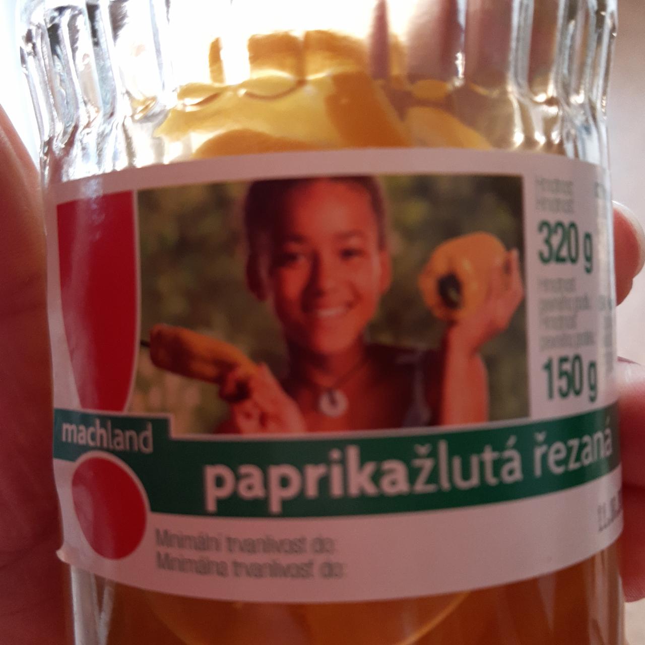 Fotografie - Paprika žlutá řezaná Machland