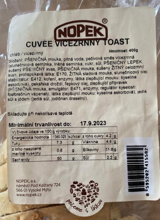 Fotografie - Cuvée vícezrnný toast Nopek