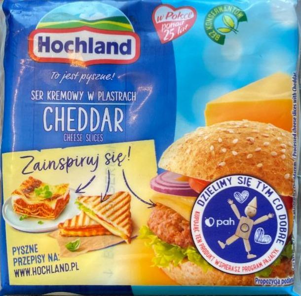 Fotografie - Cheddar ser kremowy w plastrach Hochland