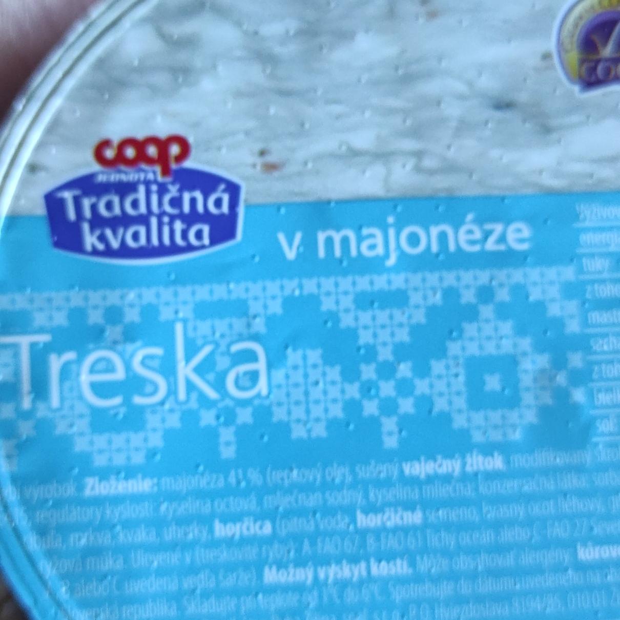 Fotografie - Treska v majonéze Coop Tradičná kvalita