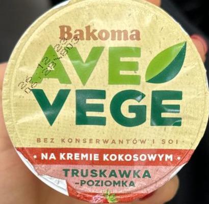 Fotografie - Ave Vege kokosowy truskawka-poziomka Bakoma