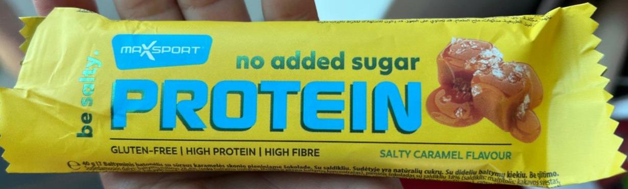 Fotografie - Protein no added sugar salty caramel flavour MaxSport