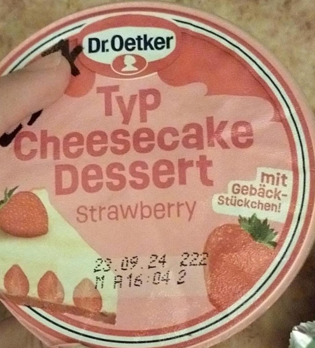 Fotografie - Typ cheesecake dessert strawberry Dr.Oetker