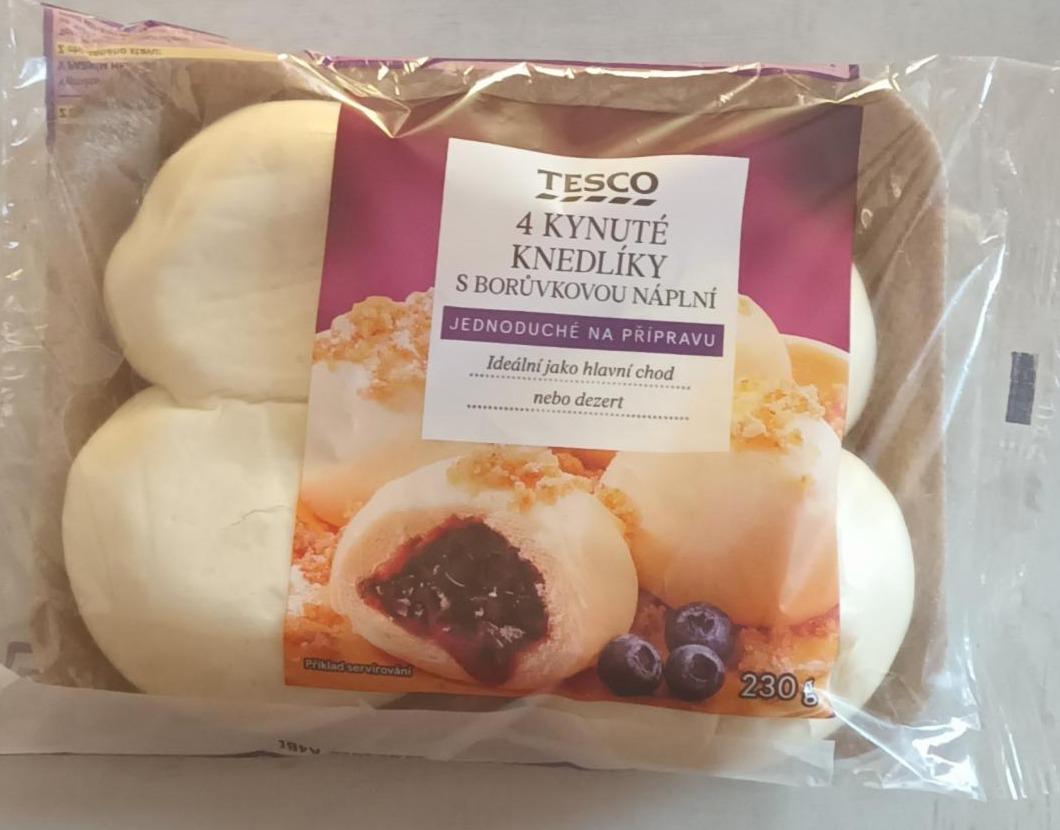 Fotografie - 4 kynuté knedlíky s borůvkovou náplní Tesco