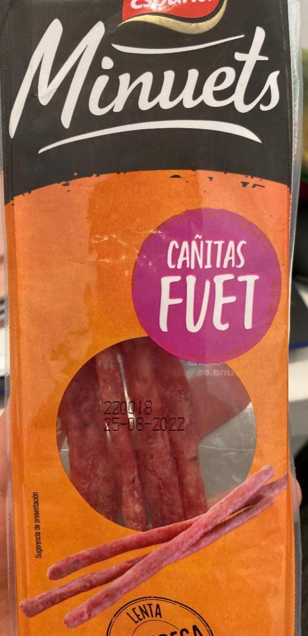 Fotografie - Minuets Cañitas fuet Espuña