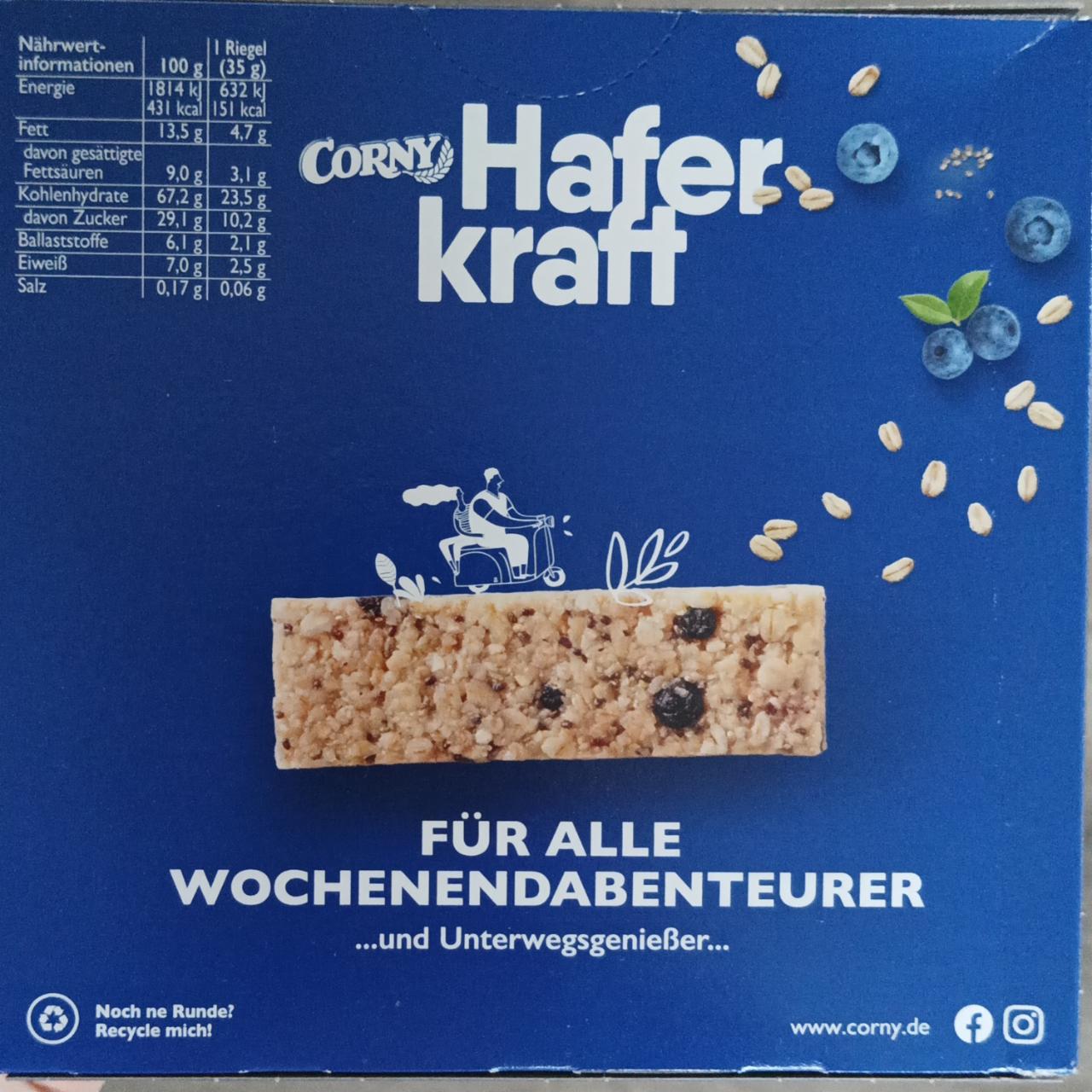 Fotografie - Hafer kraft Blueberry-Chia Corny