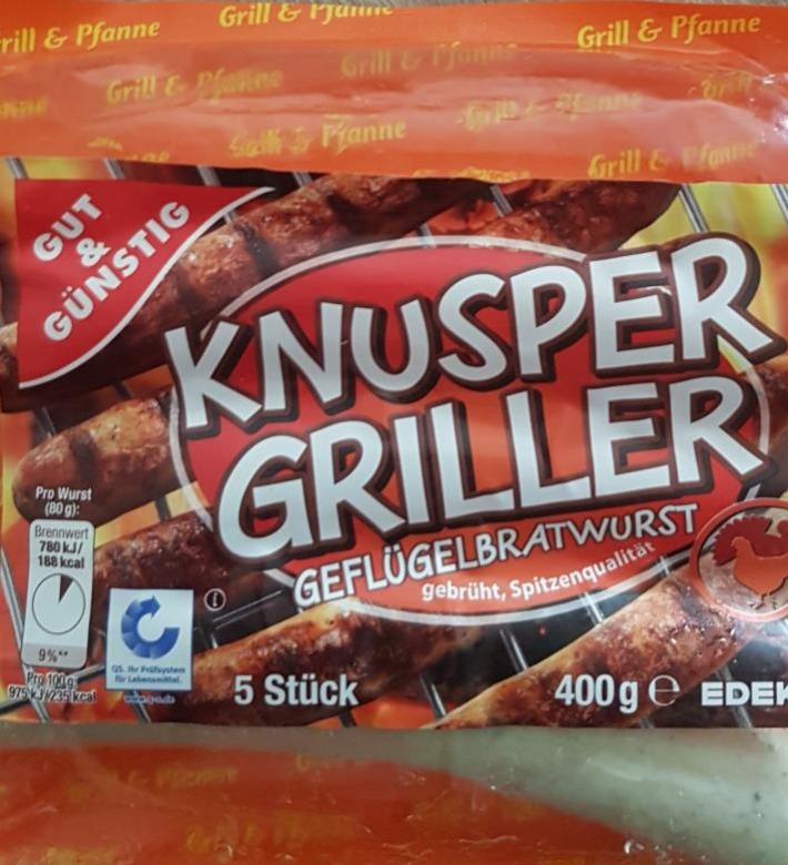 Fotografie - Knusper Griller Geflügelbratwurst Gut & Günstig